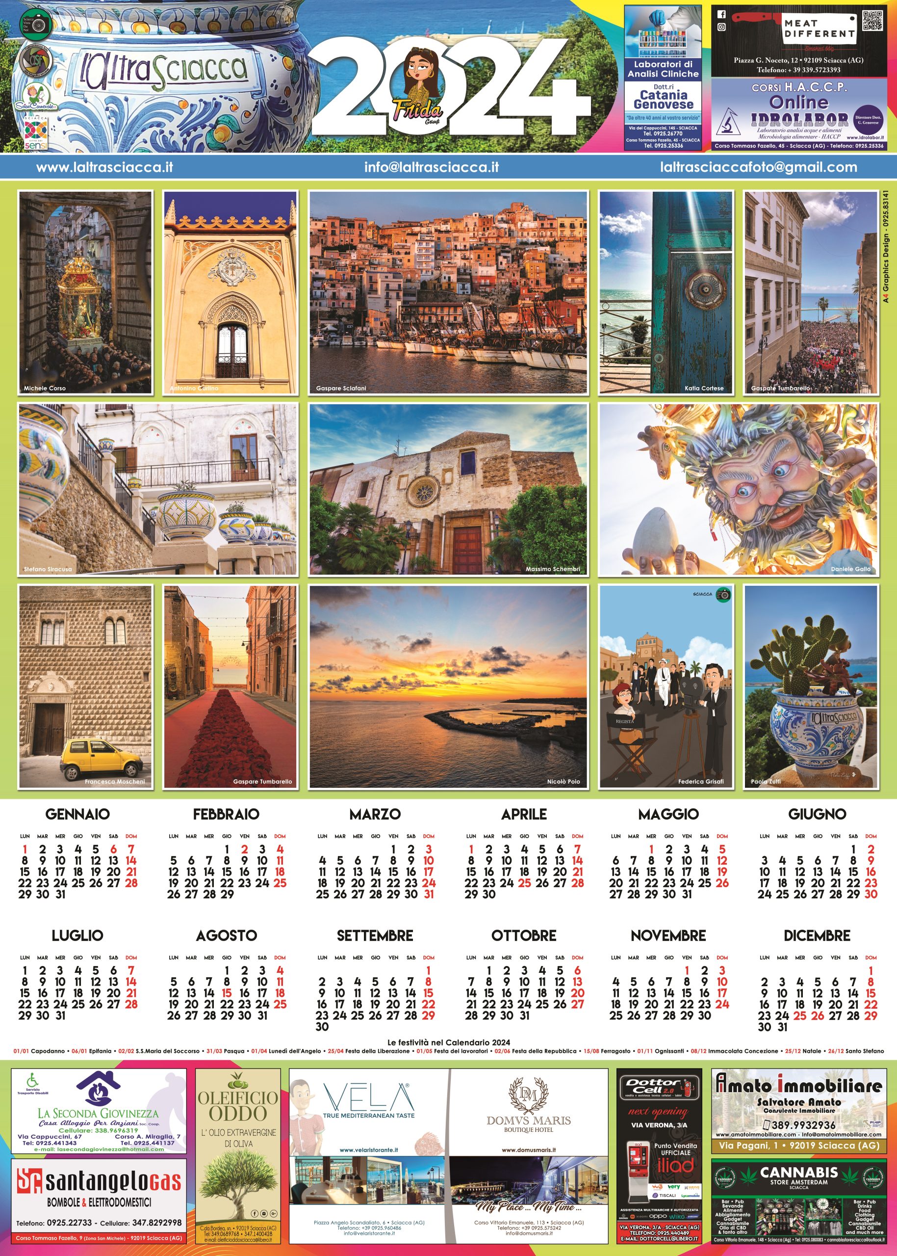 Il calendario 2024 de L'AltraSciacca - L'AltraSciacca - Sciacca